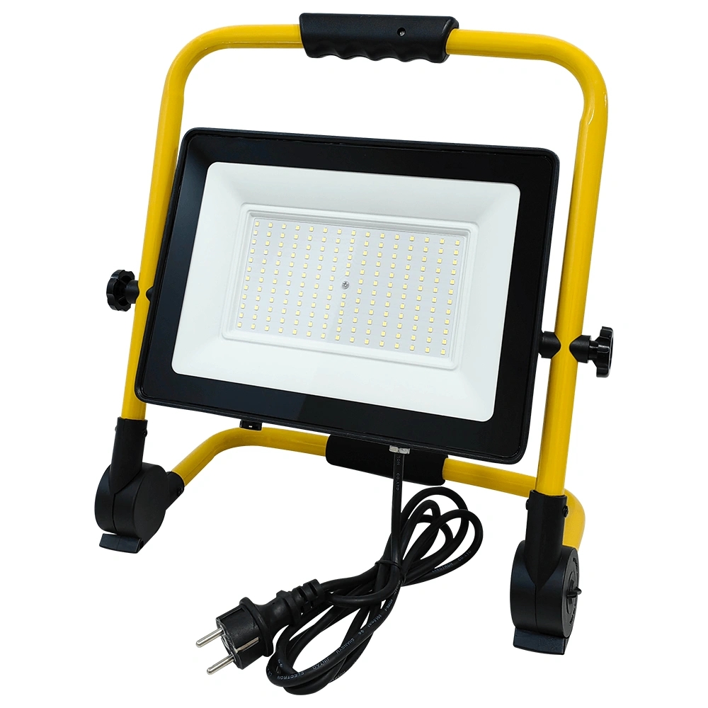 Led bouwlamp op standaard waterdicht met stekker - 150 watt