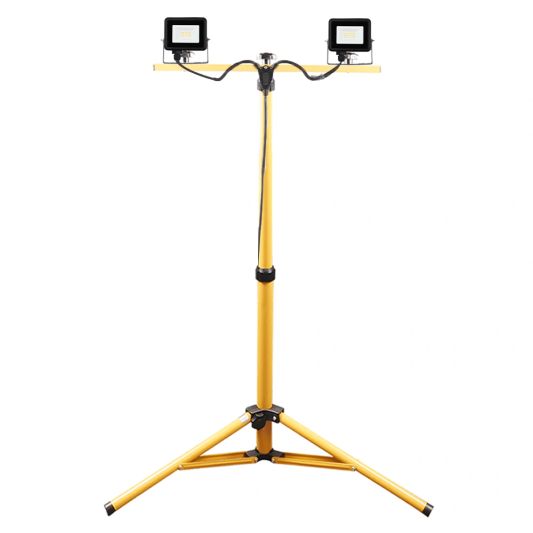 Complete set LED Bouwlamp 10 Watt 2 stuks - met statief en stekkerkabel