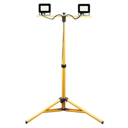 Complete set LED Bouwlamp 20 Watt 2 stuks - met statief en stekkerkabel