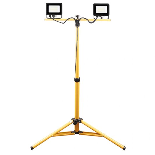 Complete set LED Bouwlamp 30 Watt 2 stuks - met statief en stekkerkabel