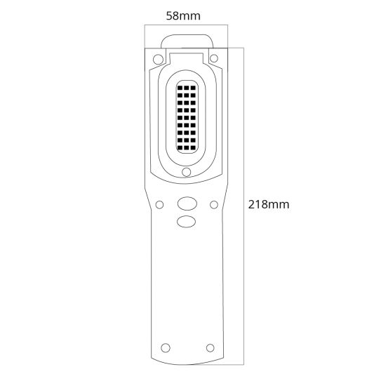 Krachtige oplaadbare LED looplamp met zaklampfunctie 1000 Lumen