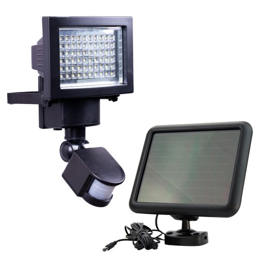 LED beveiligingslamp Secur II met bewegingsmelder los paneel op zonne-energie