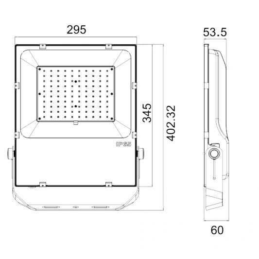 Led schijnwerper 100 watt 12 en 24V 13000 lumen