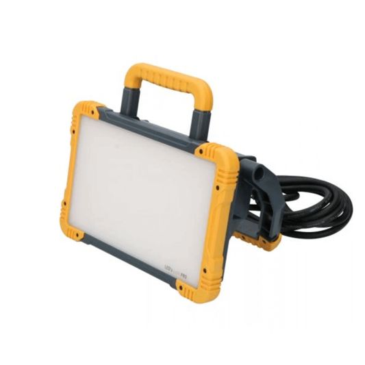 LED bouwlamp anti vandalisme op standaard met stekker – 30 Watt