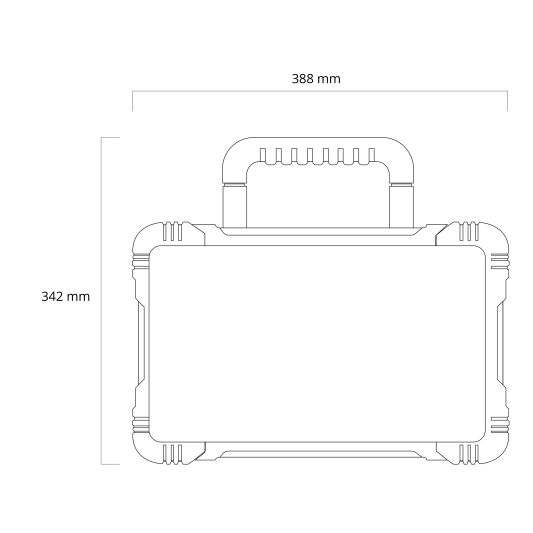 LED bouwlamp anti vandalisme op standaard met stekker – 40 Watt