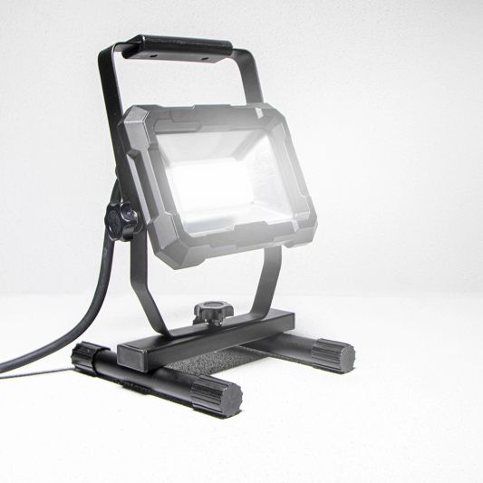 LED bouwlamp op standaard S-rek waterdicht met stekker – 30 Watt