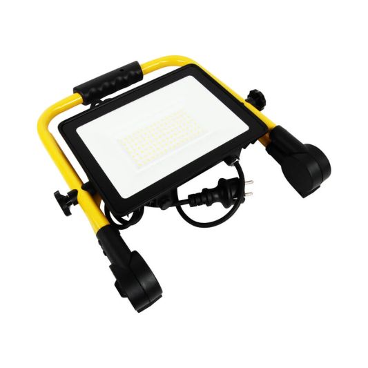 LED bouwlamp op standaard waterdicht met stekker – 100 Watt