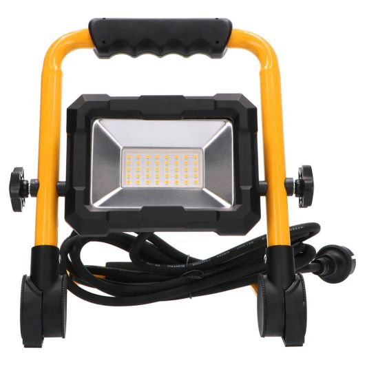 LED bouwlamp op standaard waterdicht met stekker – 30 Watt