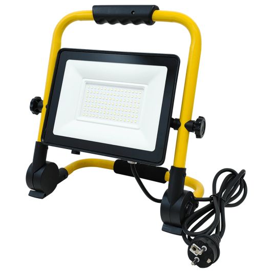 LED bouwlamp op standaard waterdicht met stekker – 50 Watt