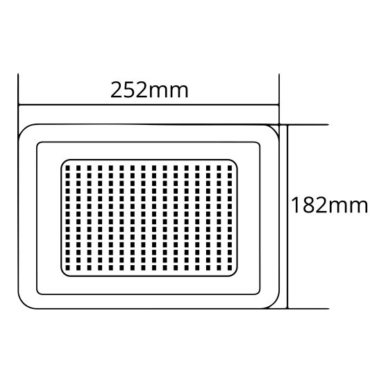 Led schijnwerper 100 watt wandmontage 10000 lm Voordeelset 2 stuks