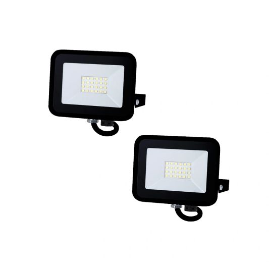 Led schijnwerper 20 watt wandmontage 1600 lm Voordeelset 2 stuks