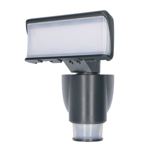 LED schijnwerper aluminium bewegende veiligheidslamp met sensor - 18 Watt
