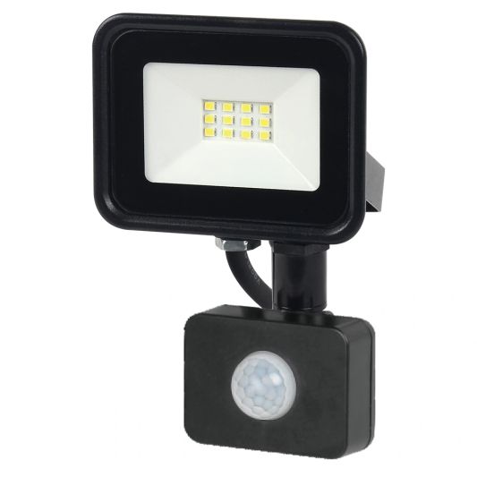 LED schijnwerper aluminium met sensor - 10 Watt