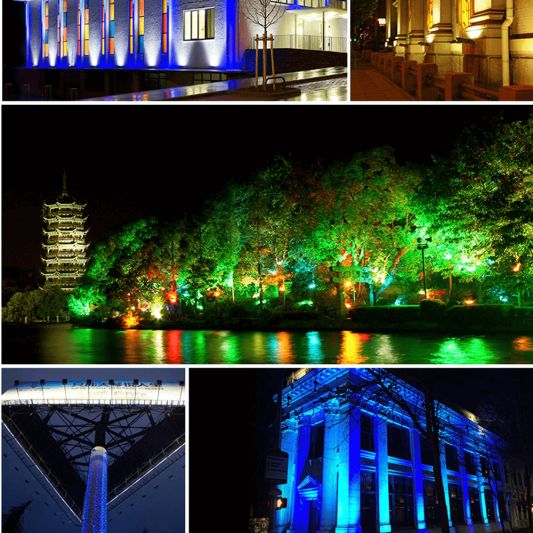 LED schijnwerper/bouwlamp op Wifi RGBWW 100 Watt IP65 - complete set