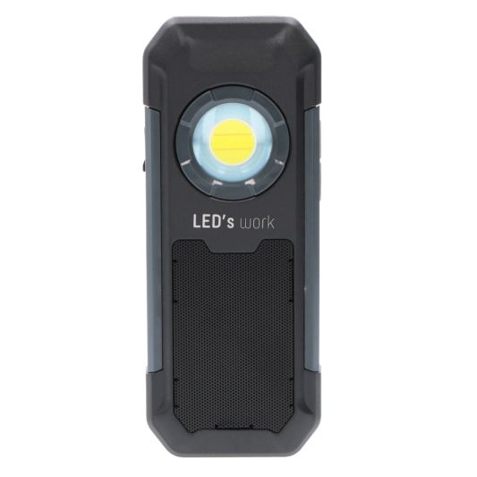 LED werklamp oplaadbaar met speaker 5 Watt 550 Lumen
