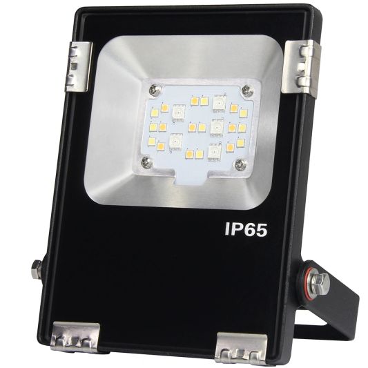 LED schijnwerper/bouwlamp op Wifi RGBWW 10 Watt IP65 - complete set