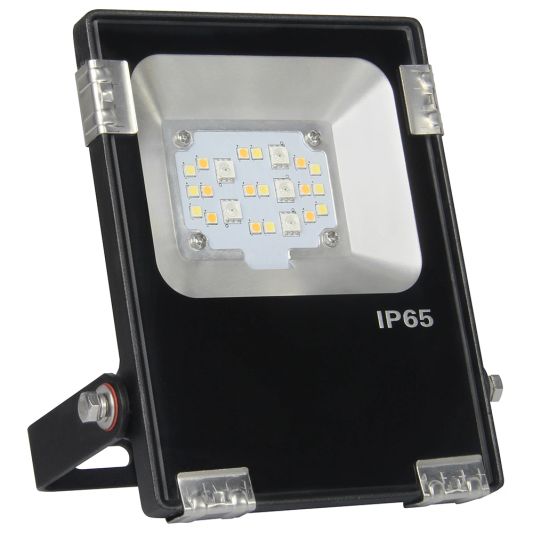 LED schijnwerper/bouwlamp op Wifi RGBWW 10 Watt IP65 - complete set