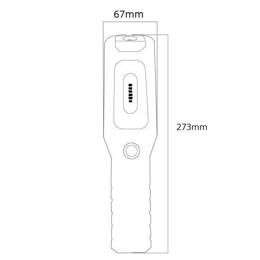 Oplaadbare LED inspectielamp met zaklampfunctie 3W - 300 Lumen