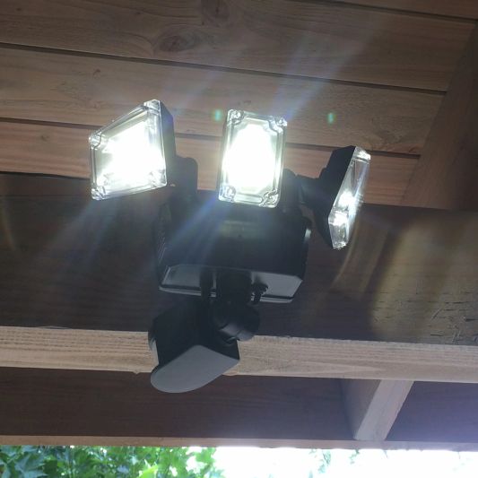 Solar LED bouwlamp James III met bewegingsmelder en los paneel