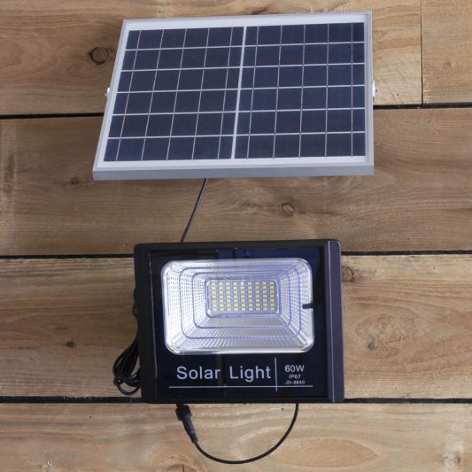 Solar LED schijnwerper Capital III met los zonnepaneel