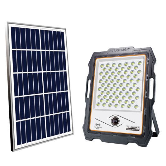 Solar veiligheidslamp Focus met camera en los zonnepaneel