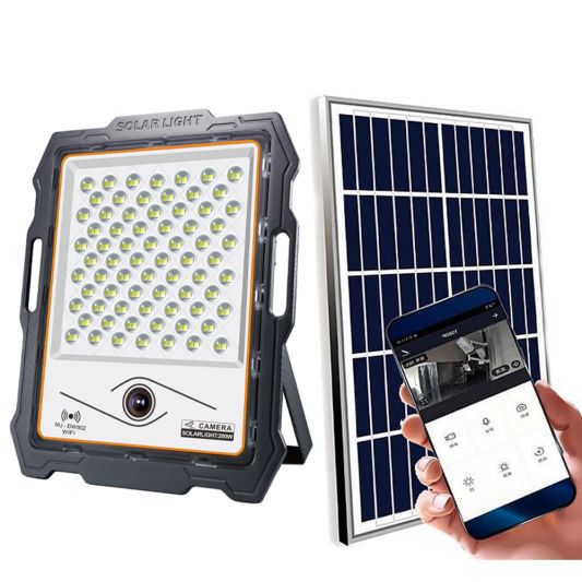 Solar veiligheidslamp Focus met camera en los zonnepaneel