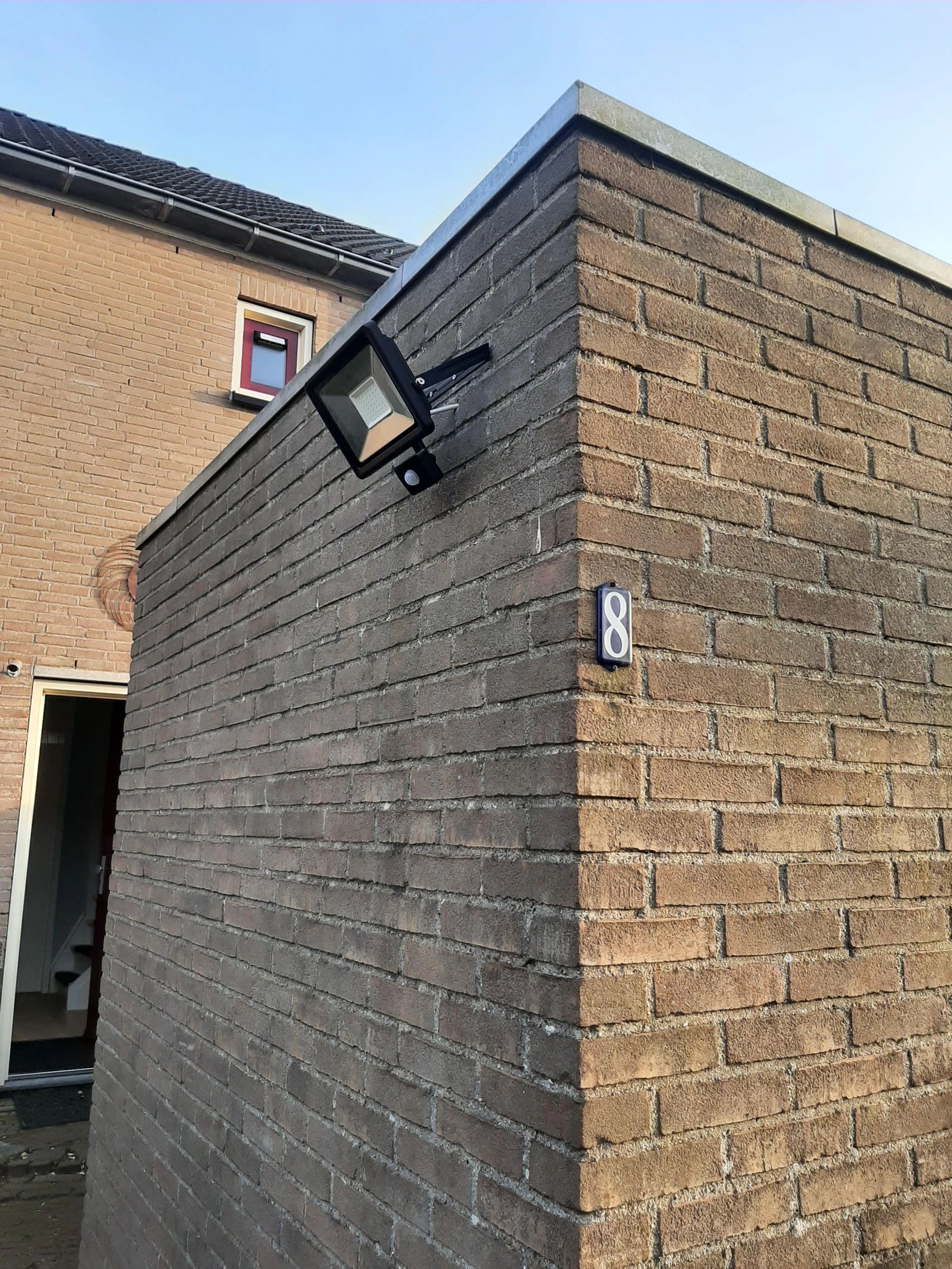 LED schijnwerper aluminium met sensor - 30 Watt